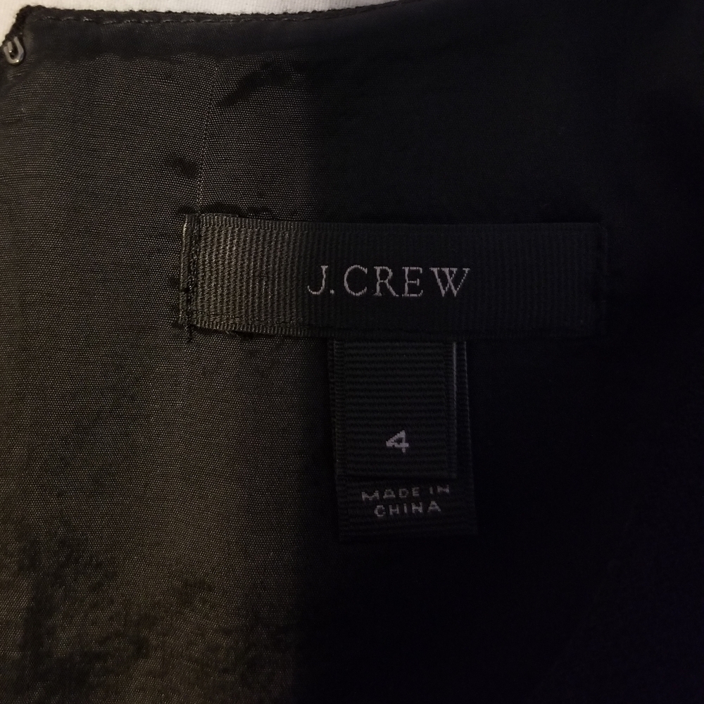 J.Crew Double Faced Wool Crepe Dress in Black Size 4 Color Black - Picture 14 of 15